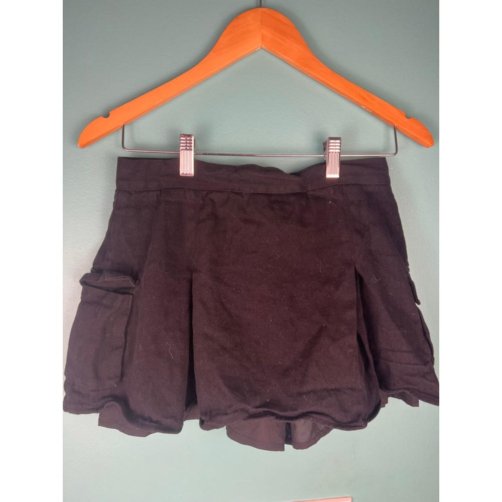 Vestique Black Cargo Mini Skort Size M | Utility Pocket Skirt Shorts - Picture 6 of 6
